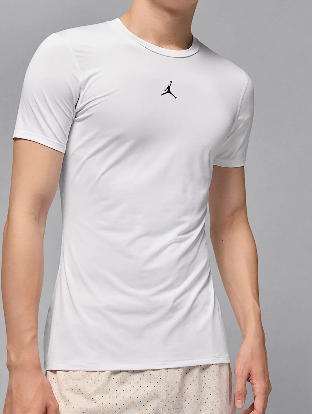 Jordan Dri-FIT Sport Short Sleeve Base Layer Top ~ White HV4099-100 Men's: L NWT